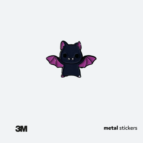 ملصق معدني خفاش لطيف