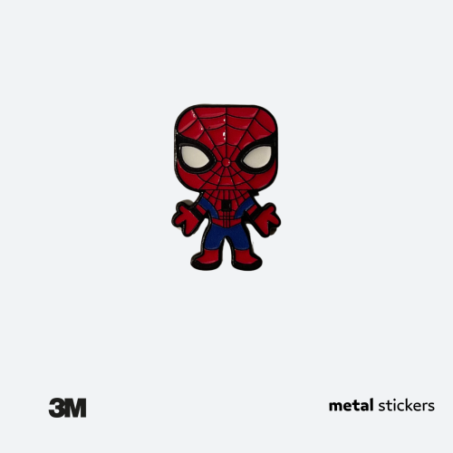 ملصق معدني سبايدرمان