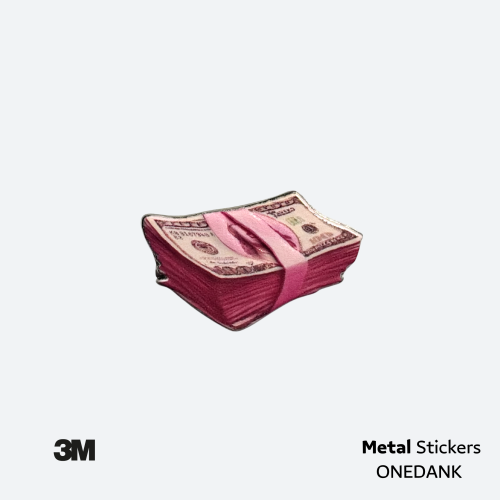 ملصق معدني فلوس | Metal Sticker Money