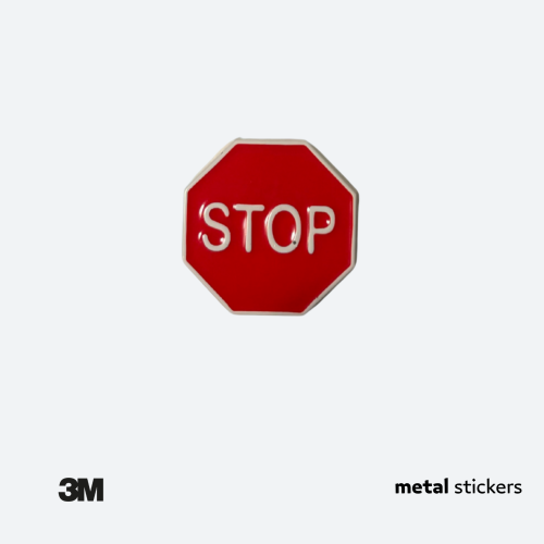 ملصق معدني لوحة Stop