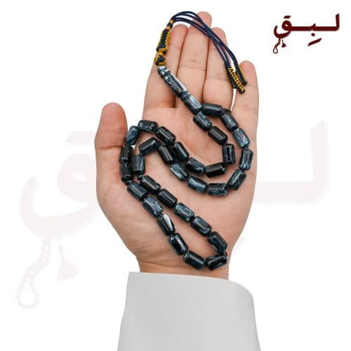 سبحة بكلايت كحلي معجن برميلي