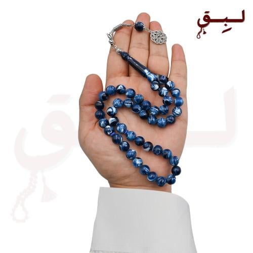 سبحة بكلايت ازرق معجن