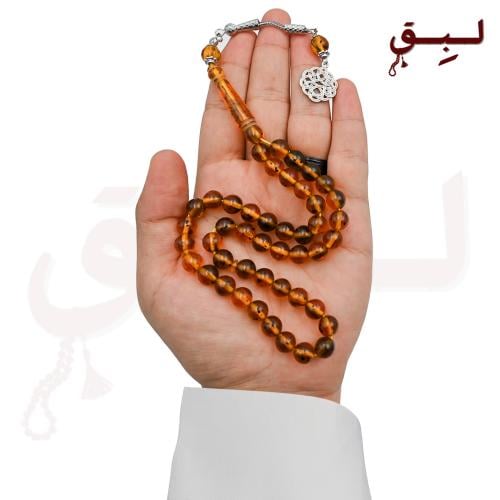 سبحة بكلايت عسلي شوائب