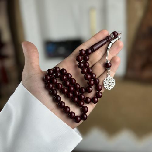 سبحة طربزونة عنابي صك