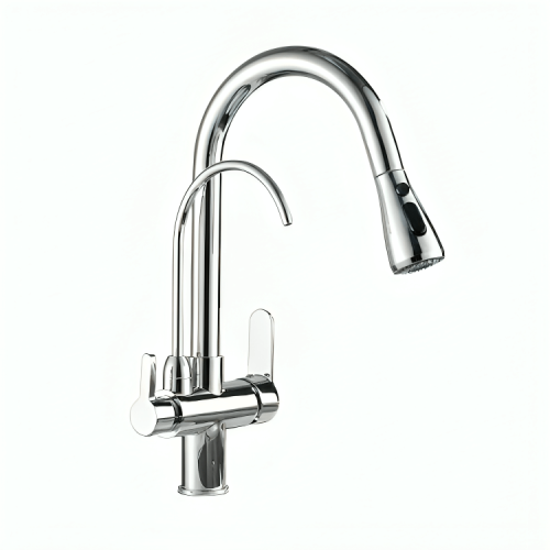 خلاط مجلى مطبخ كروم مع فلتر تحلية