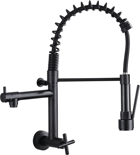 خلاط مطبخ جداري سحب مودرن اسود خطين