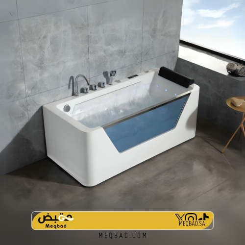 جاكوزي شلال فاخر بواجهة زجاجية تصميم عصري - 170×80...
