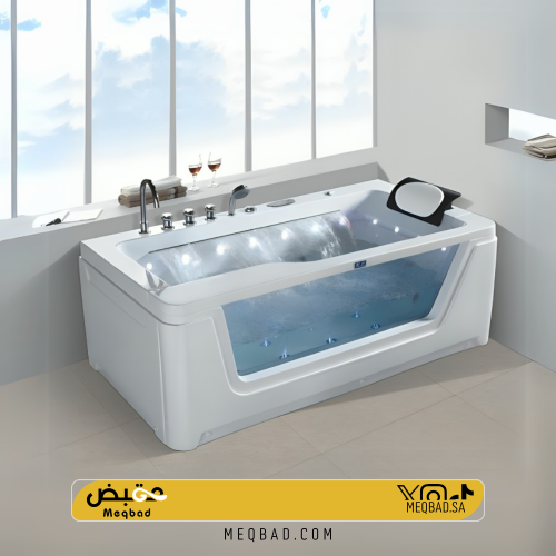 جاكوزي شلال فاخر بواجهة زجاجية تصميم عصري - 170×90...