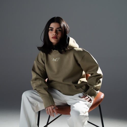 بلوفر دبل كاب زيتي فاتح - Light Green Double Cap H...