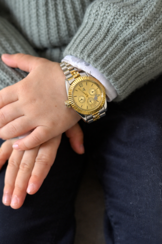 كشخه اطفال ساعة ذهبي