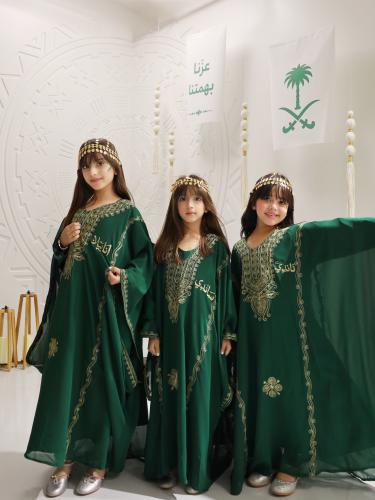 ثوب النشل بناتي - أخضر