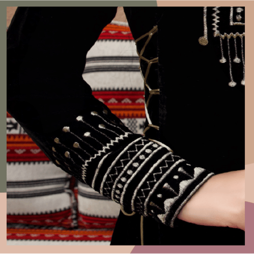 فستان بالتطريز الجنوبي