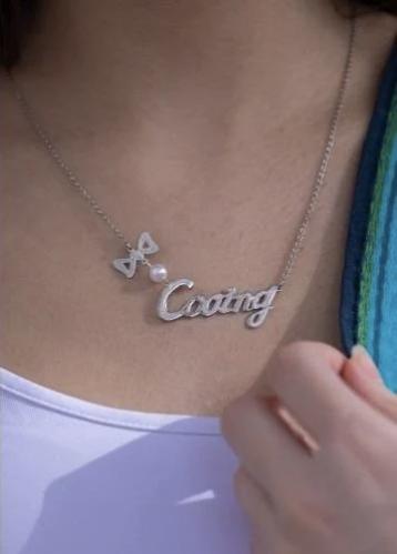 سلسال انيق مع الفراشة وحبة الؤلؤ- متجر الرياض