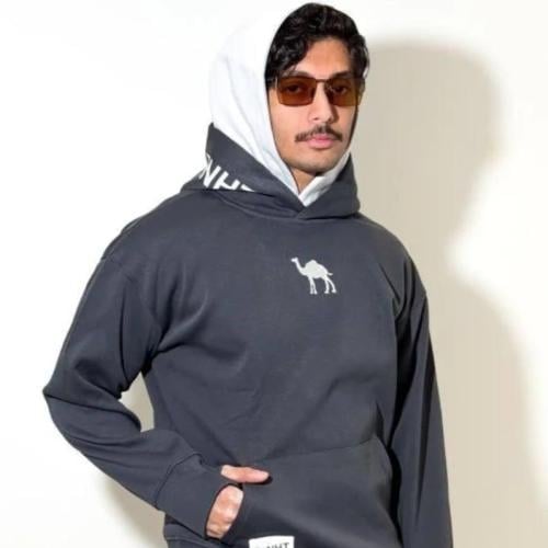 هودي دبل كاب Navy Double Cap Hoodie