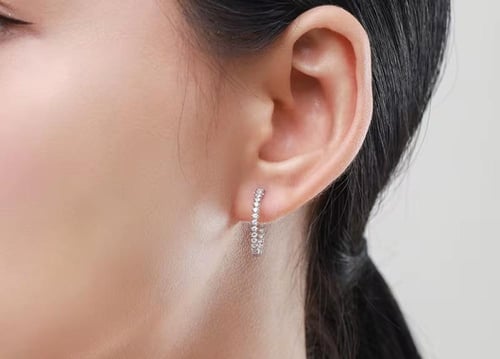 حلق فضه استرليني 925