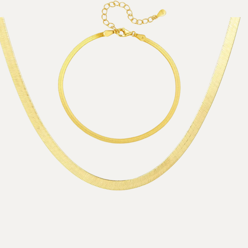 تصميم فلات سلسال وسوارة فضه استرليني 925