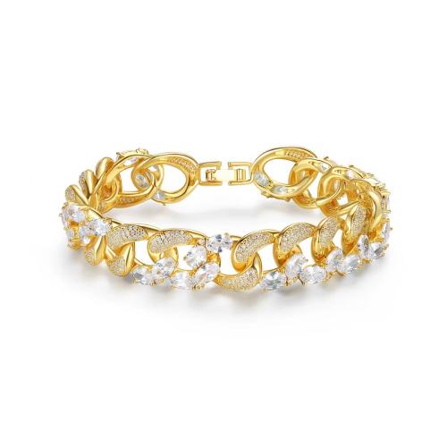 Gold-plated chain bracelet 18 karat