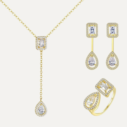 طقم زركون ٣ قطع