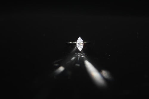 خاتم فضه استرليني عيار 925 حجر زركون مطلي بالروديو...