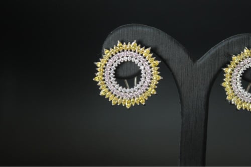 طقم زركون مطلي بالروديوم – بريق يلفت الأنظار