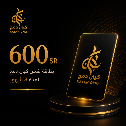 بطاقة شحن كيان دمج 3 اشهر