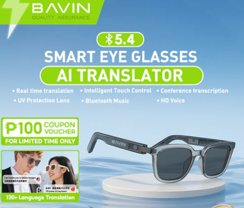 نظارات شمسية ذكية BAVIN BA101 AI - ترجمة أكثر من 1...