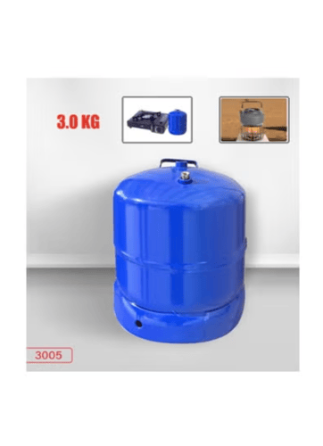 أسطوانة غاز قابلة لإعادة التعبئة للسفر، 3 كجم، أزر...