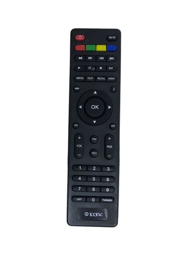 جهاز التحكم عن بعد لتلفزيون icone باللون الأسود