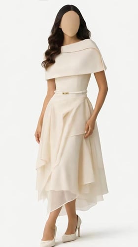 فستان ميدي سكري