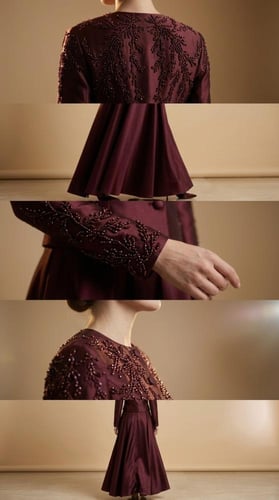 طقم سهرة قطعتين جاكيت وتنورة