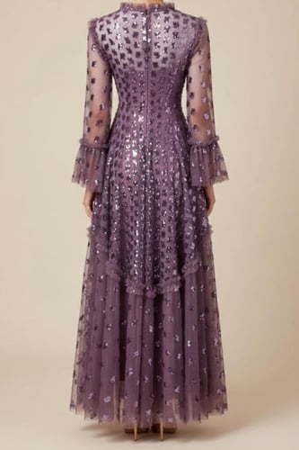 فتسان سهرة ترتر بنفسجي