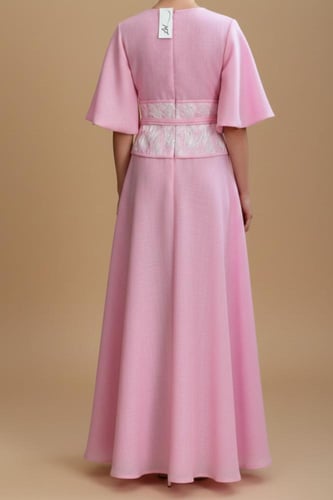 فستان لنن هندي انيق