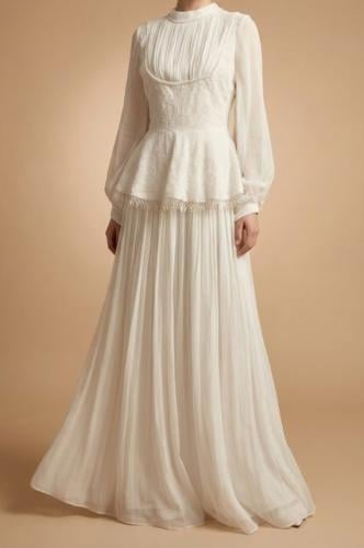 تيور سهرة شيفون و دانتيل