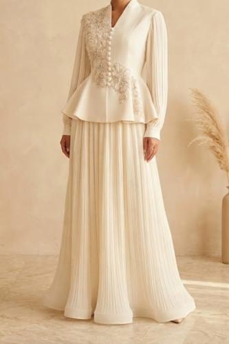 طقم ايفوري غريس قطعتين من الفخامة والتفاصيل الراقي...