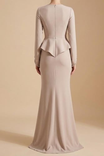 فستان سهرة مطرز اكسسوار