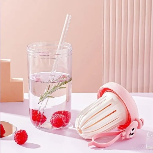 كوب ماء لطيف مع هدية (حافظة على شكل موزة)