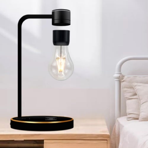 ضوء LED لاسلكي عائم مغناطيسي مع (شاحن لاسلكي)