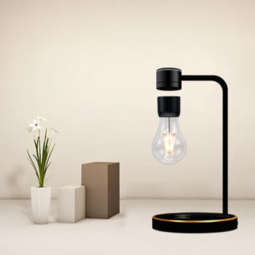 ضوء LED لاسلكي عائم مغناطيسي مع (شاحن لاسلكي)