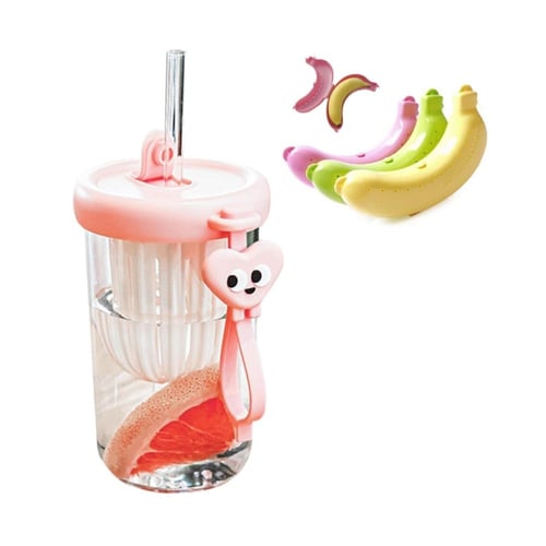 كوب ماء لطيف مع هدية (حافظة على شكل موزة)