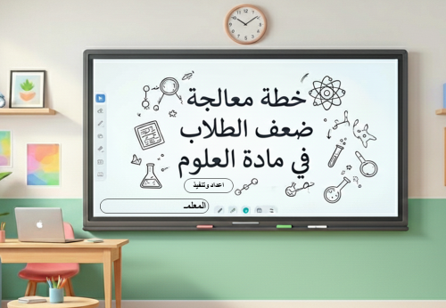 خطة معالجة ضعف الطلاب في مادة العلوم الصف الثالث