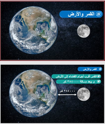 علوم رابع - النظام الشمسي والفضاء
