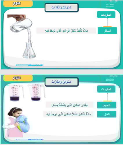 علوم الصف الثاني الفَصلُ التَّاسع: نَظْرَةٌ إِلَى...