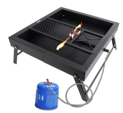 منقل قابل للطي +لي غاز+حقيبة