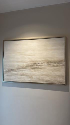رسم لوحة كانفس مقاس 120*80 باطار شامبين