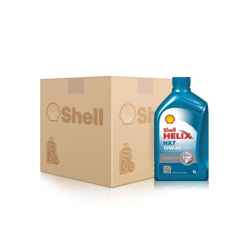 زيت محرك شل هيليكس 10W40 HX7 واحد لتر كرتون 12 حبة