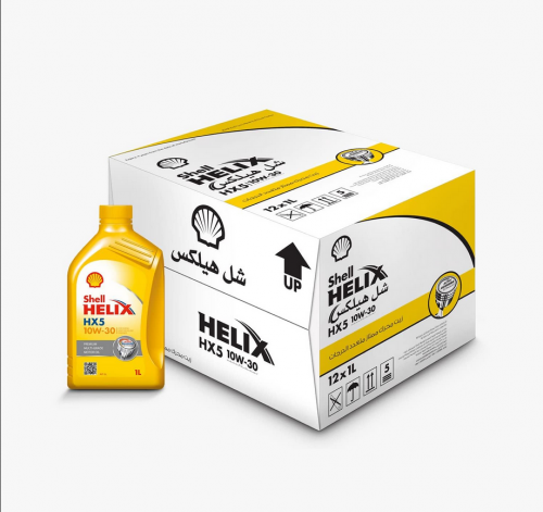 زيت محرك شل هيلكس 10w30 HX5 كرتون 12 حبه