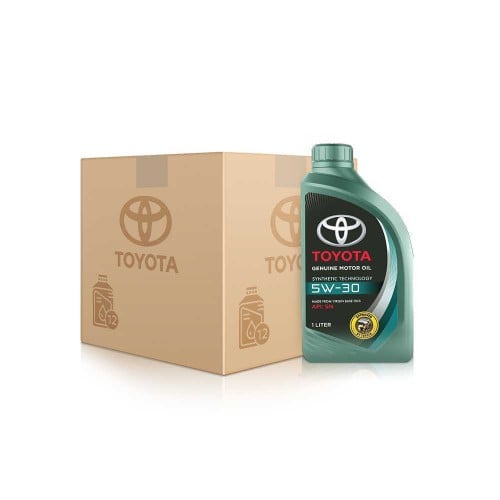 زيت محرك تويوتا 5w30 الاصلي كرتون 12 حبه