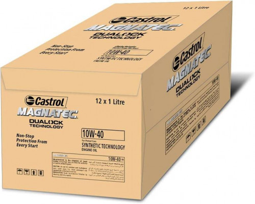 زيت محرك كاسترول 1 لتر ماجنتيك 10w40 كرتون 12 حبه