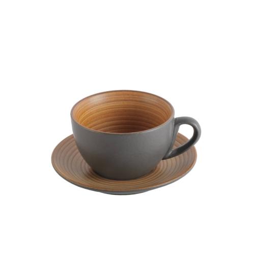 كوب بورسلان بني مخطط