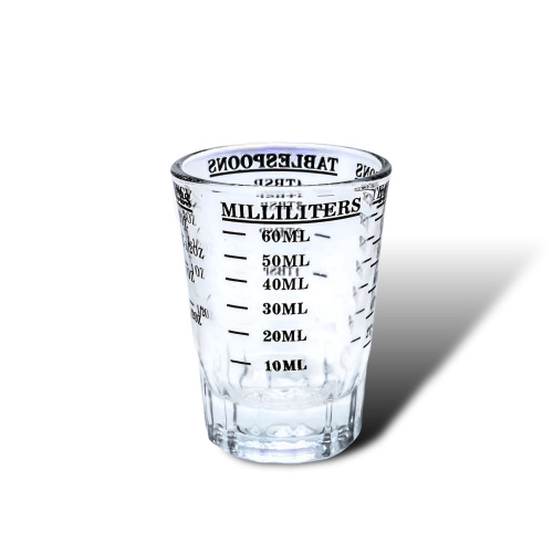 كوب زجاج تو شوت مقاس 60مل